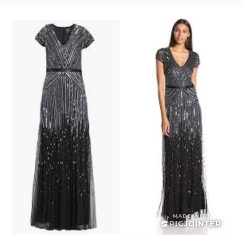 Adrianna Papell Beaded Gown